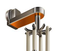 Generisch Kitchen Utensil Hanger - Hanging Utensil Holder | Aluminium Kitchen Utensil Stand | Space Saving Coat Hanger Hooks | 360° Rotating Multi-Purpose Rack with Suction Cup | Storage