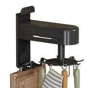 Generisch Kitchen Utensils Hook, Rotating Wall Organiser Hook - Adhesive Hooks for Cooking Spoons, Chopping Board, Towel, Kitchen Accessories, No Drilling Required