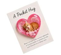 Generisch Kitten Heart-Shaped Memory Card as Keepsake and Souvenir - Inspirational Cat Cards - For Calming, Girls, Teens, Christmas, Holidays, Compassion, Encouragement and