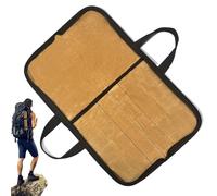 Generisch Knives Bag, Travel Kitchenware Pouch, 48 x 31.5 cm/18.9 x 12.4 Inches Waxed Canvas , Portable Chef Tool Holder with Handle for Culinary Rustic Appearance, khaki, Siehe Beschreibung
