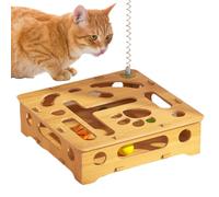 Generisch Kratz Thinking Game Activity Box for Cats - Enrichment Toy to Fight Boredom - Cat Scratching Board with Labyrinth - For Home, Living Room, Pets, Training Movement