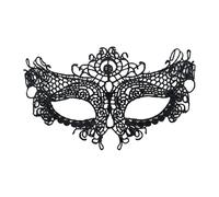 Generisch Lace Black Eye - Elegant Face Eye Patch for Girls Women Teenagers Festivals Costume Accessory Party Cosplay Masquerade Ball Halloween Carnival Stage