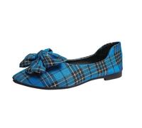 Generisch Ladies Shoes Summer Comfortable Elegant Bow Loafers by Tavoru - Perfect for the Pointed Toe Make them a Comfortable Stylish Casual Shoe. Easy to Put On, blue, 7 UK