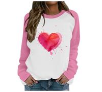 Generisch Ladies St Patricks Day Print Crew Neck T-Shirt Ladies Size Chart, pink, XXL