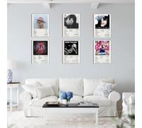 generisch Lady Gaga Music Album Cover Signed Limited Canvas Poster (Set of 6) Unframed 8 x 12 inches (20 x 30 cm)