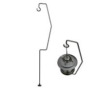 Generisch Lantern Stand Weather Resistant and Foldable | Outdoor light holder with pole and hook. For the backyard, patio, garden, caravan, hunting, hiking,