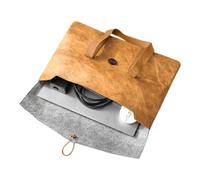Generisch Laptop Carrying Case, Felt Lining Briefcase, Computer Bag, orange, Siehe Beschreibung