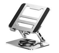 Generisch Laptop Riser - Foldable Ergonomic Desktop Support, Adjustable Height Viewing Cradle, Weighted Carbon Steel Frame, Integrated Anti Skid Protective Silicone, Perfect for Work and Study