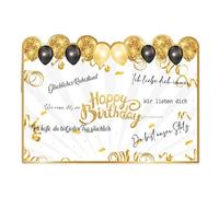 Generisch Large Birthday Card - 21 x 15 Inch Large Greeting Card with Envelope | Oversized Guest Book Alternative for Birthday Parties, Friends, Family, Colleagues and Special Occasions