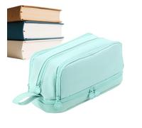 Generisch Large Capacity Pen Case, Large Pencil Case School Material - Storage for Eraser Ruler Marker Notes Teaching Office Student College Birthday, blue, Siehe Beschreibung, See
