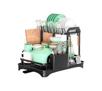 Generisch Large Dish Dryer - Dish Drains for Kitchen Counter - Mug Cup Bowl Cutlery Storage Drip Holder for Sink Home Kitchen Organisation