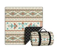Generisch Large Picnic Blanket, 200 x 200 cm, Waterproof, Washable, Camping and Tent Underlay, for Families, Women, Parks, Beaches, Gardens, Lawn, Concerts, Festivals, Summer Camp, Backpacking