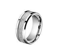 Generisch Large Rings Silver Ring Female Personality Ring Girlfriends Hand Jewellery Simple Women's Striped Socks Knee Socks, 10, Metal, No Gemstone