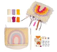 Generisch Latch Hook Craft Sets for Children - Set with Pencil Case and Crochet Accessories | Latch Hook Accessories for Children | For Adults Beginners Hobby Craft Studio