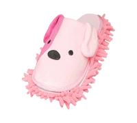 Generisch Lazy Slippers for Floor Cleaning with Removable Winter Boots, Quiet Slippers for Floor Cleaning for Sweeping Wiping, pink, One Size