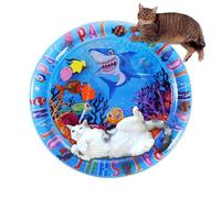 Generisch Leak-proof water play mat, 8 cm water sensor play mat, cat water play mat, play mats for cats, inflatable stroking mats, swimming rings/crawling mats, seat cushion