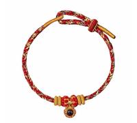Generisch Leather Bracelet Hammer For Women Red String Ankle Rope With Eight Buddha Charms Birth Year Jewellery Radio-Controlled Watch with Leather Strap Men (B, One Size)