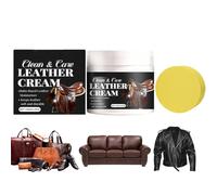 Generisch Leather care cream, 120 g to protect against cracking, leather care cream for home use, for chair, headboard, sofa, car seats, bags, jackets, shoes, boots