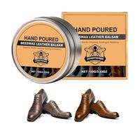 Generisch Leather Care Products for Jackets, Balm with Beeswax for Shining and Polishing Leather, Care Balm, for Boots, Furniture, Jacket, Bag, Seat Belt, Car, Interior