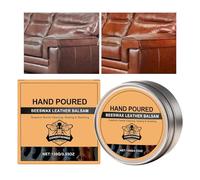 Generisch Leather Conditioner - Beeswax Leather Balm for Restoration and Care, Shoe Care and Restoration Balm - for Boots, Furniture, Jacket, Bag, Seat Belt, Car, Interior