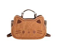 Generisch Leather Handbag Shoulder Bag Handbag Cute Kitten Large Capacity Shoulder Handbag for Women and Girls and Ladies Mum Shopping Travel School College