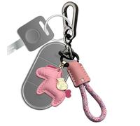 Generisch Leather Horse Keychain, Charm Pendant, Metal Woven Rope Accessory, Stylish Key Holder for Adults, Ideal on Your Commuting, School, Travel, Backpack, Purse, Car Keys, Decor, Birthday, pink