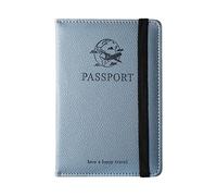 Generisch Leather Passport Cover | Leatherr Identity Card Protector Case | Passportt Coverr Casse with Wallet for Credit Carrd, Money, Business Cards, Blue, see description, See description