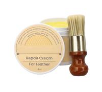 Generisch Leather Repair, 230 g, Quick-acting Balm with Brush, Refresh Leather, for Upholstery, Bags, Shoes and Car Seats