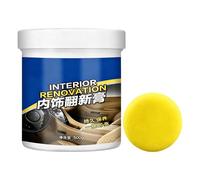 Generisch Leather Seat Cleaner Gloss Detailing Protection, 500 g Car Interior Cleaner Paste, for Car, Truck, SUV, Motorcycle, Pickup, Dashboard, Carpet, Fabric, Door Panels