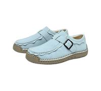 Generisch Leather Shoes Women's Orthopaedic Trainers Comfortable Pain-Free Breathable Waterproof Running Shoes Supporting Leisure Shoes Sports Shoes Wide Foot Long Standing, lightblue, 8 UK