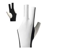 Generisch Left Hand Pool Glove - Breathable 3 Finger Design, Smooth Cue Control, Flexible Stretch Fit, Low Friction Fabric, Accurate Shot Performance Training Play, Perfect for Professionals