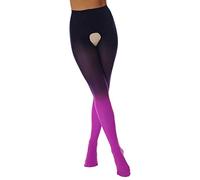 Generisch Leggings Trousers for Women, Transparent, Hollow Out Women's Trousers with Colour Gradient, Tight Leggings, Stretchy Trousers, Talking Leggings Women, Hot Pink, One Size