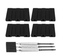 Generisch Lid Ears Arrows, 3.2 x 2.6 cm, Soft Protection, 4 Pieces, Custodian Accessories with Inserter, Ideal for External Interior, Home, Travel, Facilitating Transport and Preservation
