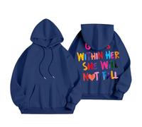 Generisch Light Blue Hoodie Women's Sweatshirt Women's Verse Pullover God in Her Long Sleeve Inspirational Hoodie Cat Jumper Children, blue, M