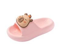 Generisch Lightweight children's slippers with cartoon motif for beach house, comfortable bathing shoes for boys, indoors, outdoors, Pink (pink 3), 12.5 UK Child