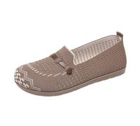 Generisch Lightweight Women's Knitted Trainers, Slip-On Breathable Casual Shoes in Various Colours, Comfort Shoes, Trainers & Sports Shoes, Summer Trainers, Lightweight Everyday Shoes, Size 35-41 for