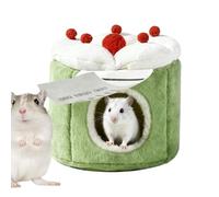 Generisch Lit Pour Animaux De Petite Waist - Maison Douillette En Velours Et Coton Résistante Aux Morsures, Cave Chaude Avec Étiquette En Tissu Pour Hamster, Chinchilla, Lapin, Furet, Écureuil