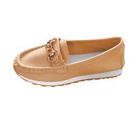 Generisch Loafer Women's Without Laces, Casual Slippers, Breathable Casual Shoes, Flat Fashionable Trainers, Walking Summer Shoes, Walking Shoes, Work Shoes, Women's Shoes, 01 Khaki, 8 UK