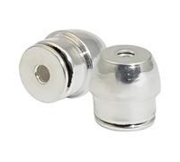 Generisch Locking Earring Safety Clasps for Stud Earrings, 2 Pieces Buckle Clasps, Protective Cap, Suitable for 0.9-1.2 mm Ear Pins, Secure Clasps - For Women, Men, Mother and