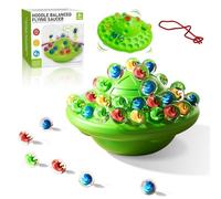 Generisch Logic Games, Interesting Balance Game, Marble Game, Balance Adventure, 60 Colourful Glass Marbles with Storage Compartment, Family Game for Children and Adults, for Thinking Game 1-4 People