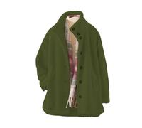 Generisch Long Coat Women's Winter Lightweight Cardigan Coat with Button Placket Lapel Collar Stylish Casual Outerwear for Everyday Women's Coat Dove Blue, Army Green, 5XL