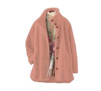 Generisch Long Coat Women's Winter Lightweight Cardigan Coat with Button Placket Lapel Collar Stylish Casual Outerwear for Everyday Women's Coat Dove Blue, Light pink, XS