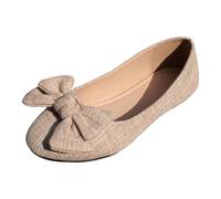 Generisch Low Shoes Women's Flat Opening Spring Lightweight Breathable with Large Bow Decor Soft Bottom Casual Slouchy Shoes Fashion Student Shoes Hiking Shoes Summer Shoes, F, 4 UK