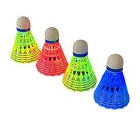 Generisch Luminous Badminton, 4 Pieces LED Shuttlecock for Badminton, Ball Training Equipment for Indoor Outdoor Practice Sports Adults Children Beginners Backyard