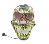 Generisch Luminous Cosplay Mask Shape Skull Buck Teeth Horror Festival Props El Luminous Cosplay Mask Horror Headwear for Halloween Carnival Costume Party Props