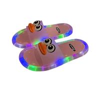 Generisch Luminous leisure slippers with cartoon sole for indoor and outdoor use - eye-catching accents make these slippers a real eye-catcher in everyday life, pink, 12 UK