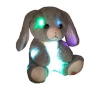 Generisch Luminous Rabbit Plush 25 cm - Collectable Cuddly Toy in the Shape of | Decorative Plush Children | Decoration Bedroom Travel Living Room Gift Child Companion Gentle Soothing