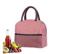 Generisch Lunch bag with carry handle - with mesh pocket and insulating compartment | lunch box container for on the go - for men, children, office, school, travel, camping, outdoor, picnic, food