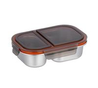 Generisch Lunch Container - Stainless Steel 800 ml 20.7 x 13.9 x 6 cm | Insulated Food Storage Dining Bowl | Stainless Steel PP Box for Vegetables Sandwiches Fruits Meat School Camping Festival