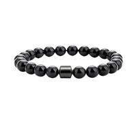 Generisch Magnetic Bracelet for Men - Natural Stones Handmade Bracelet with 800 Gauss Magnets, Wellness Energy Balancing, Lightweight & Stylish, Unisex Jewellery Gift